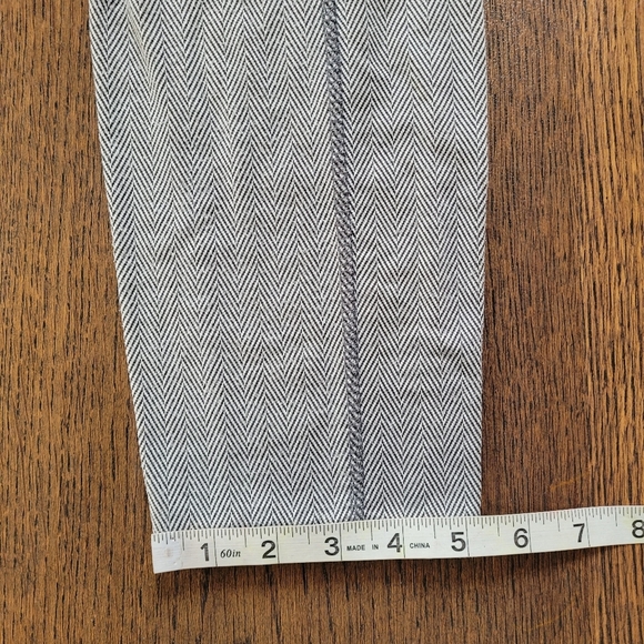 Z by Zobha Gray Chevron Printed Leggings with Zipper Pockets Size Women's 16-18 - Picture 12 of 14